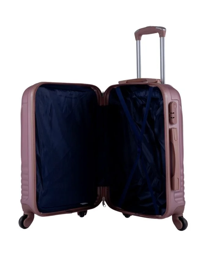 LIMRA Hardside 5 Piece Luggage Trolley Set Rosegold