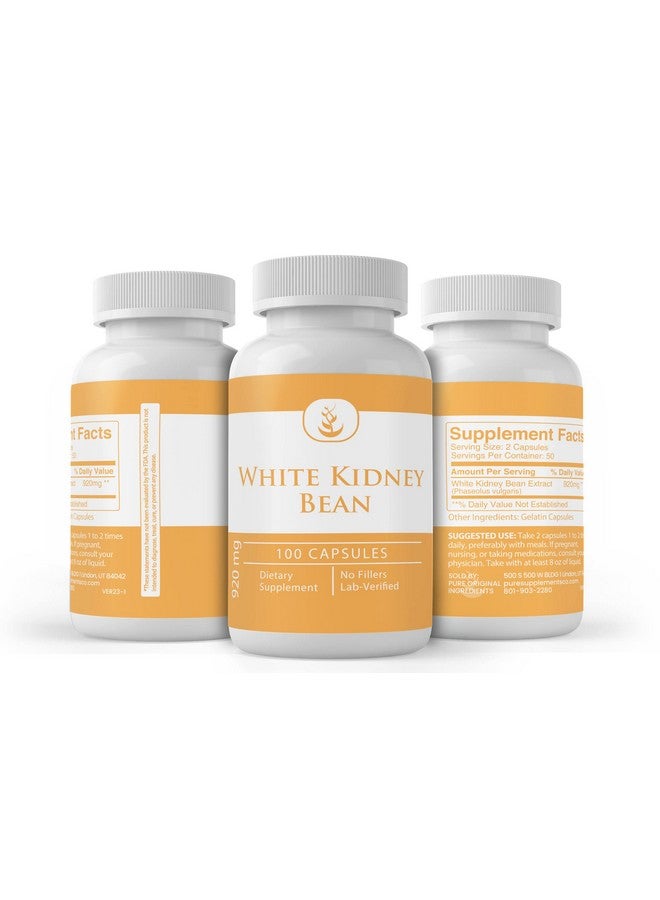 PURE ORIGINAL INGREDIENTS مكونات أصلية نقية من الفاصوليا البيضاء، (100 كبسولة) نقية دائمًا، بدون إضافات أو مواد حشو، تم التحقق منها في المختبر - Image 4