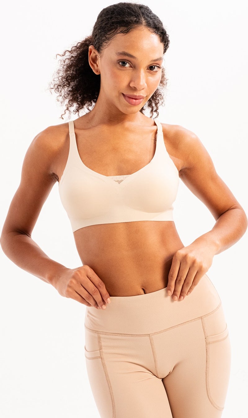 Justever Seamless Removable Padded Support Bra Ten Women Laser Bra - Flux  - Image 4