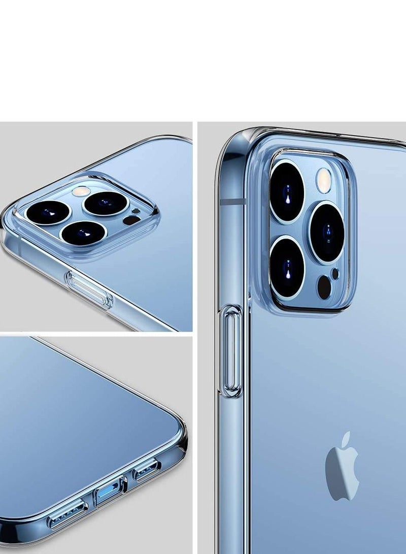 iPhone 14 Pro Case Cover Crystal Clear Shockproof Thin Silicone Yellowing-Resistant Slim Transparent Phone Case for Apple iPhone 14 Pro (6.1 inch) Clear - Image 2