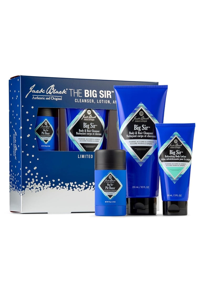 Jack Black Jack Black Big Sir Hair & Body Cleanser, Men’s Body Wash, Shampoo Wash, Dual-Purpose Men’s Cleanser, Wash Away Dirt & Sweatc - Image 1
