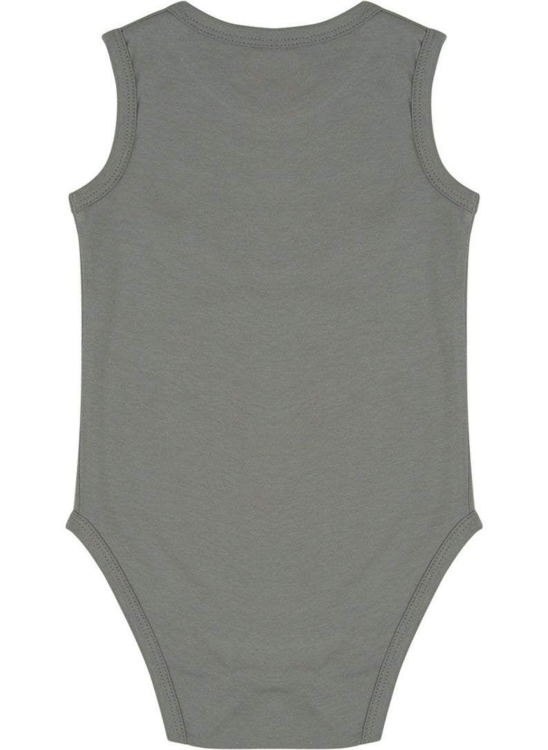 Jrmori Basic Sleeveless Body with Snap Detailed Logo  - Image 2