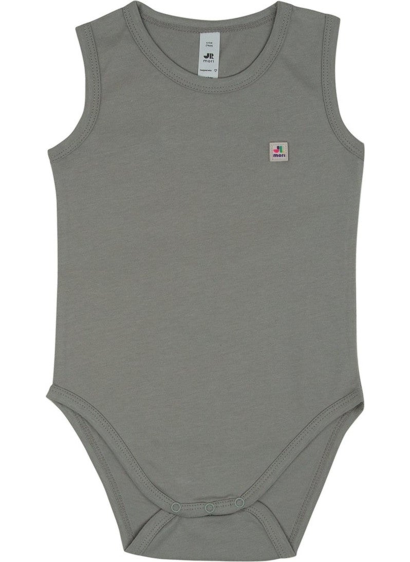 Jrmori Basic Sleeveless Body with Snap Detailed Logo  - Image 1