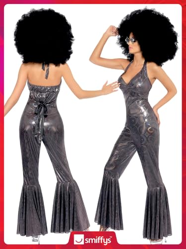 Smiffys Disco Diva Costume, Silver, S - US Size 6-8 - Image 4