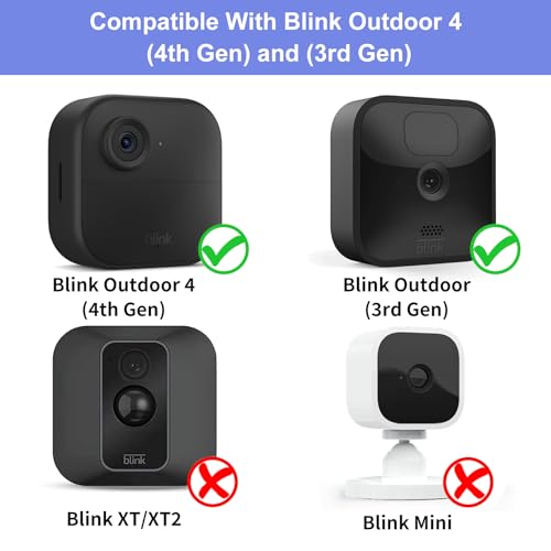 PEF Wall Mount for Blink Outdoor 4 (4th Gen) and Blink Outdoor (3rd Gen), 3 Pack Weatherproof Protective Housing and 360 Degree Adjustable Mounting Bracket with Sync Module 2 Mount (Black) - Image 2