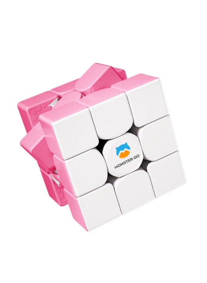 GANCUBE Monster Go By Gan Cloud Pink 3X3 Trainer Cube Starter Series - Image 1