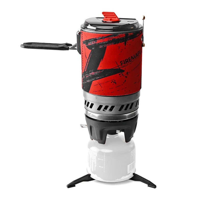 Fire-Maple Fire Maple Polaris Cooking System | Portable Camping Backpacking Stove with Micro Regulated Valve | Electric Jet Burner Pot Set | Ideal Camp Water Boiler for Hiking Fishing Trekking Hunting (Black) - Image 1