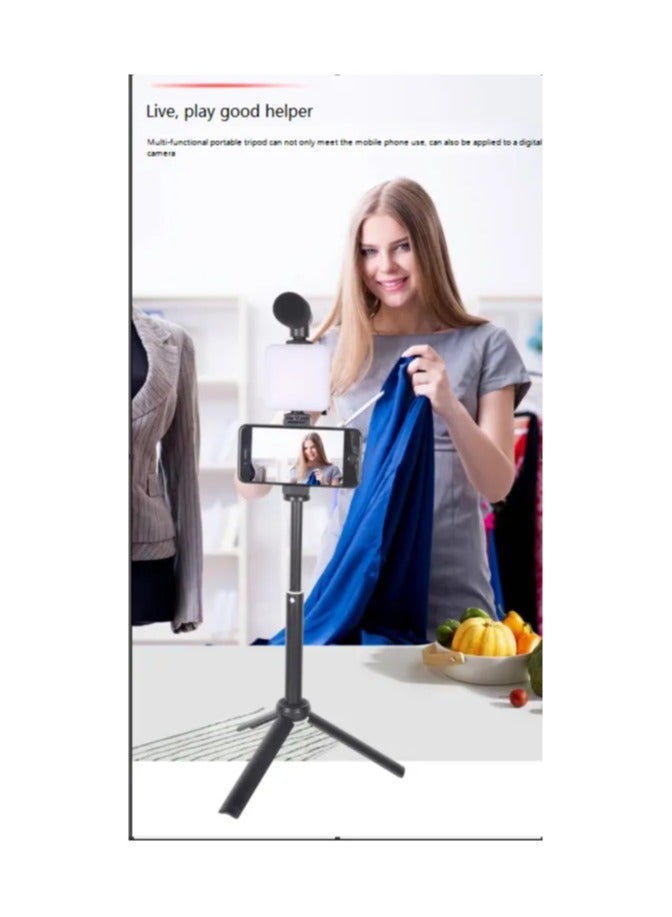 ELTRAZONE New Arrival W020 AY-49T Flexible Phone Tripod With Microphone Filling Light Selfie Vlogging Kit - Image 4