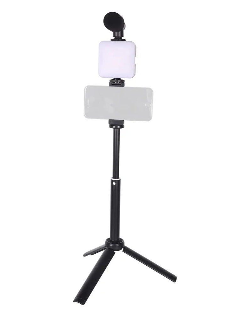 ELTRAZONE New Arrival W020 AY-49T Flexible Phone Tripod With Microphone Filling Light Selfie Vlogging Kit - Image 2