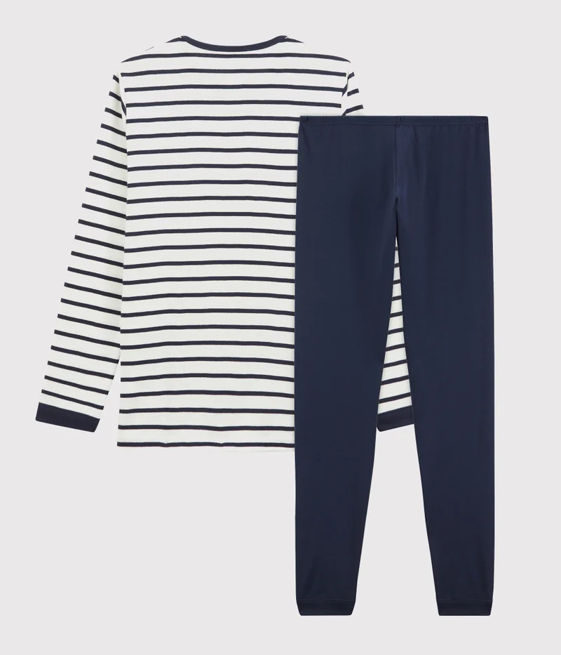 Petit Bateau Boys' Cotton Pyjamas with Sailor Stripes