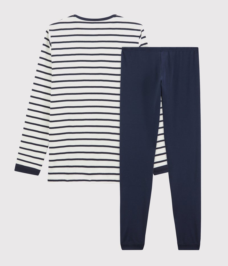Petit Bateau Boys' Cotton Pyjamas with Sailor Stripes - Image 3
