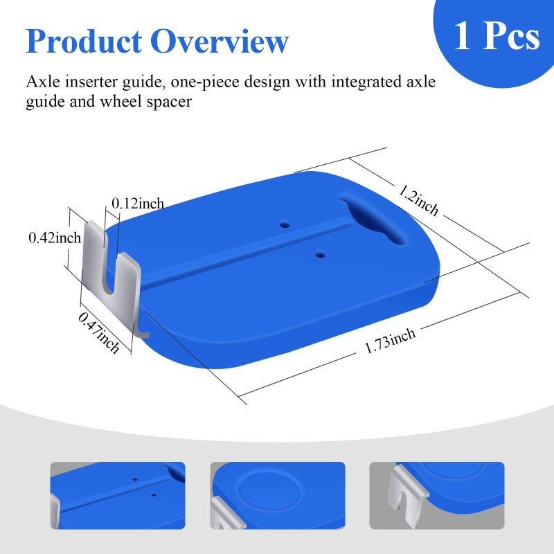 WFCYX Axle Inserter Guide with Built-in Wheel Spacer, Fits Pinewood Derby Cars, Accurate Alignment for Pinewood Derby Car Axles, Improve Track Times & Reduce Friction (1 Pcs) - Image 2