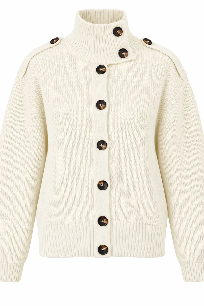 Mixray MIXRAY Open Front Cardigan