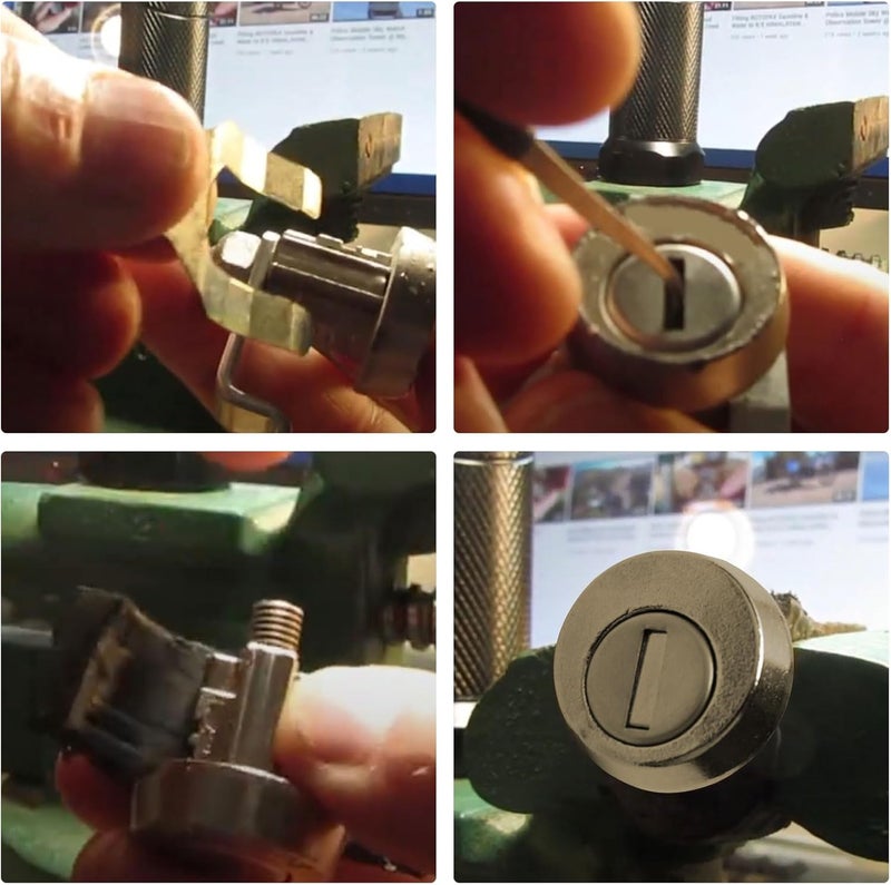 VIDABTE L-1172C National Mailbox Lock Replacement for CompX National USPS-L-1172C C9100, Replace Lock for COMPX NDCBU CBU Cluster Mailboxs - Clockwise with 3 Keys - Image 5