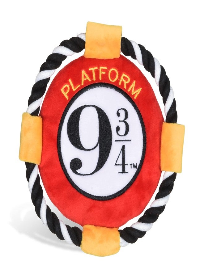 Harry Potter 9 3/4 Platform Frisbee Pet Toy in Themed Design - Plush Rope Dog Toys for Pets - Accessories for Hogwarts Houses - Image 1