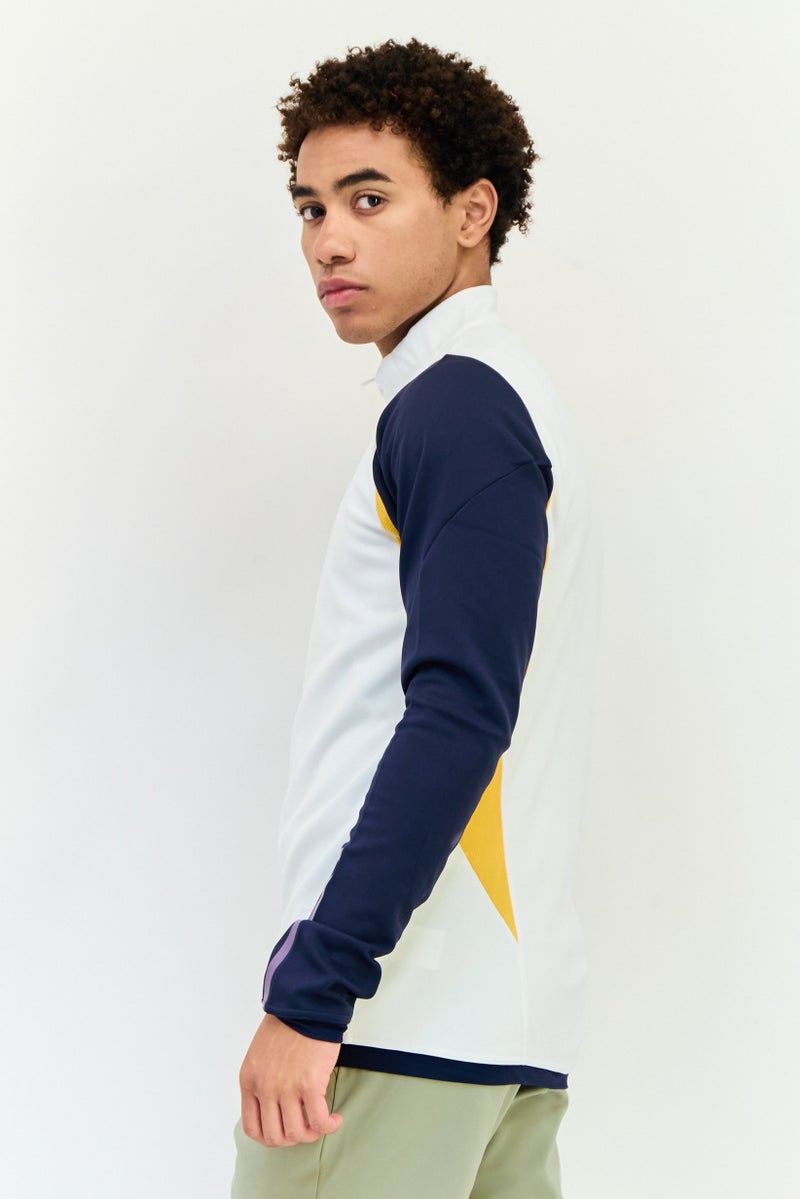 Adidas Men Sportswear Fit Long Sleeves Training Sweatshirts, Multicolor  - Image 3