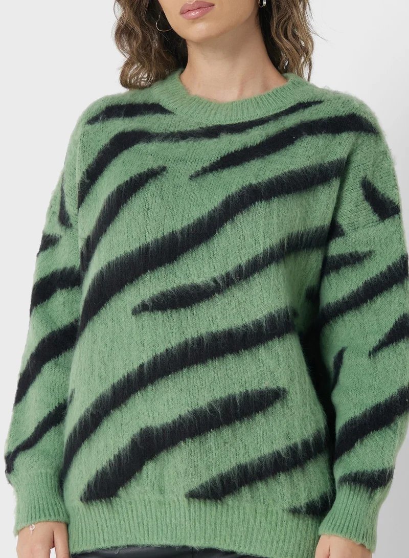 Ginger Animal Print Sweater