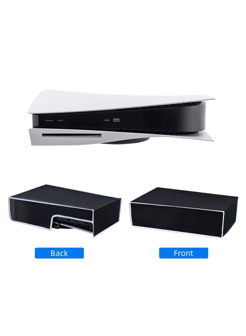 Dust Cover For PS5 Dustproof Cover Precision Cut Protective Case Anti Scratch Waterproof Cover Sleeve For Playstation 5 Console Digital Edition and Ultra HD Edition(Not for PS5 Slim) - Black Horizonta  - Image 5