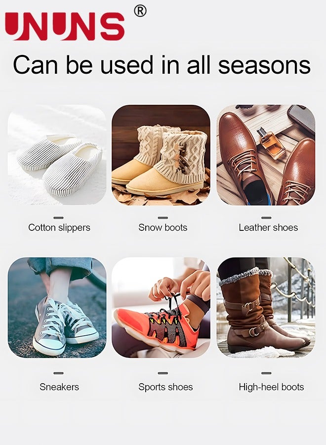 UNUNS مجفف أحذية، مجفف قفازات محمول يعمل بمنفذ USB مع ضوء الأشعة فوق البنفسجية، يزيل الروائح الكريهة ويعقم الأحذية للعائلة - Image 5