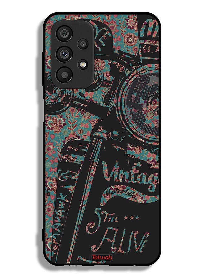 Tolwak Samsung Galaxy A23 5G Protective Case Cover Vintage Motorbike - Image 1