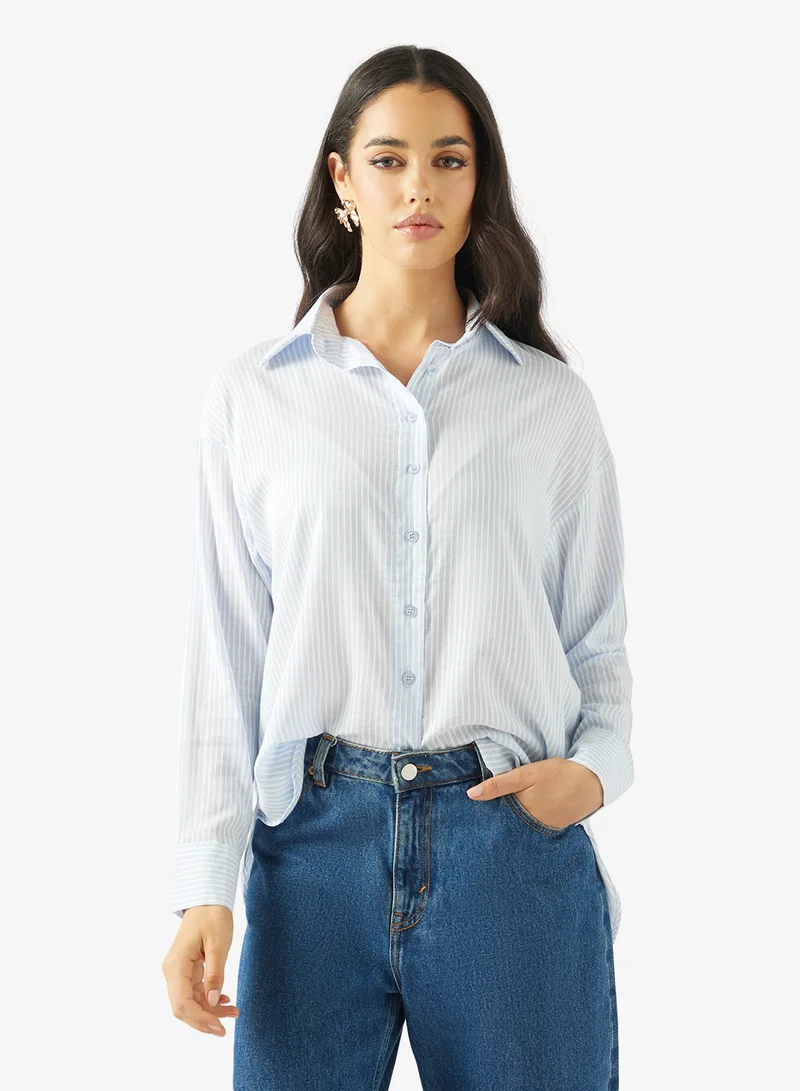 Ginger Button Down Stripe Shirt