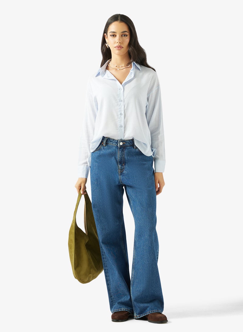 جينجر قميص مخطط بأزرار - Image 4