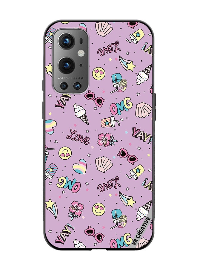 VR CREATIVE Protective Case Cover For OnePlus 9 Pro Cute Star Girl Design Multicolour - Image 1