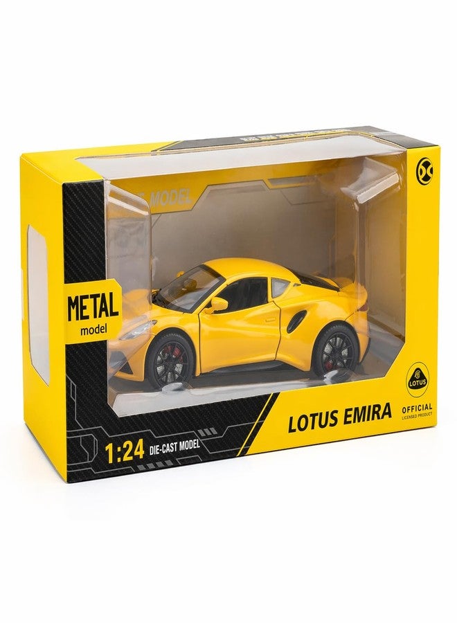 Wizplex Lotus Emira 1:24 Scale Officially Licensed Die-Cast Metal Car Model with Sound Light Pull-Back & Openable Doors & Hood - Image 5