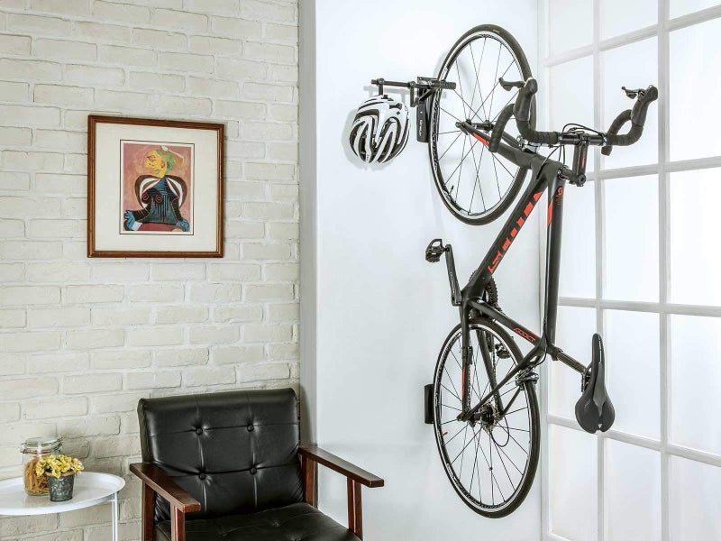 Topeak ONEUP Wall Mount Bike Hanger, Bicycle Storage, Black, 12.6” x 9.8” x 5.5” - Image 2
