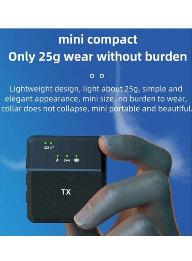 SX31 3 in 1 Collar Clip Wireless Noise Reduction Microphone - Image 3