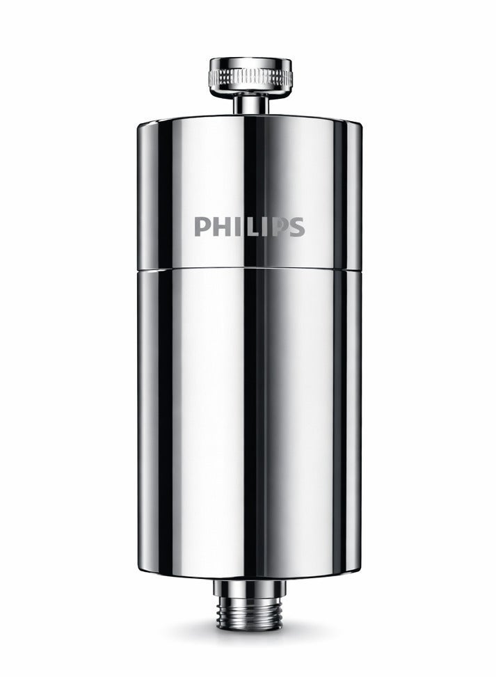 فيليبس فلتر استحمام كروم (الأصلي) يقلل الكلور بنسبة تصل إلى 99%، سهل التركيب، يناسب جميع الخراطيم والصنابير القياسية - Image 1