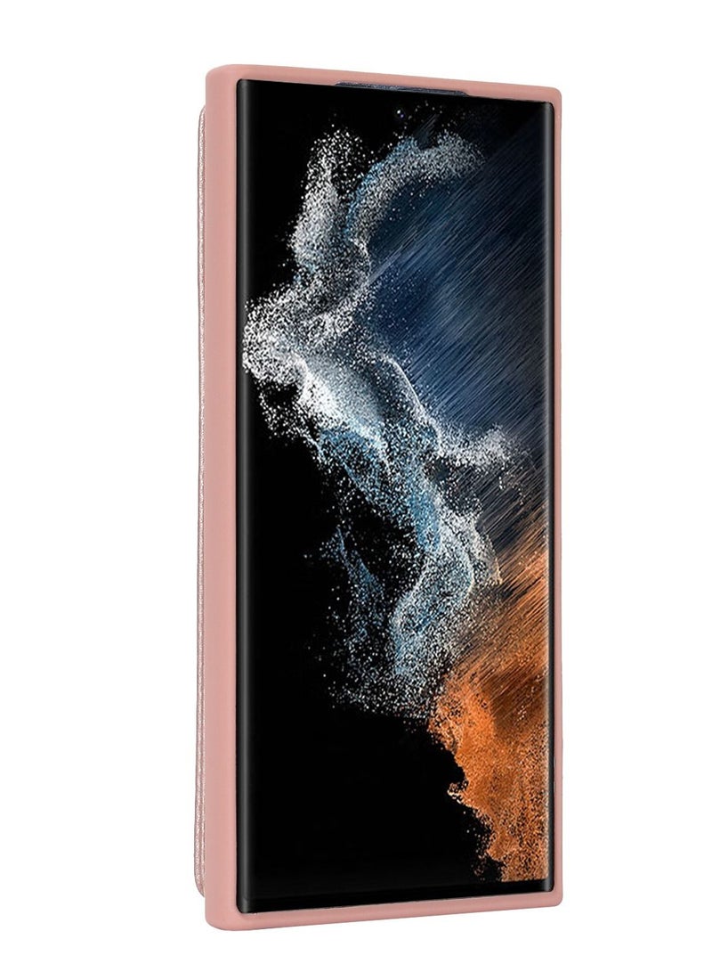 Suteni Back Cover Wristband Card Slots Leather Phone Case for Samsung - Image 2