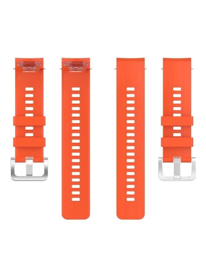إسكدنيا Silicone Replacement Strap Watchband For Huawei Honor Watch GS Pro Orange - Image 2