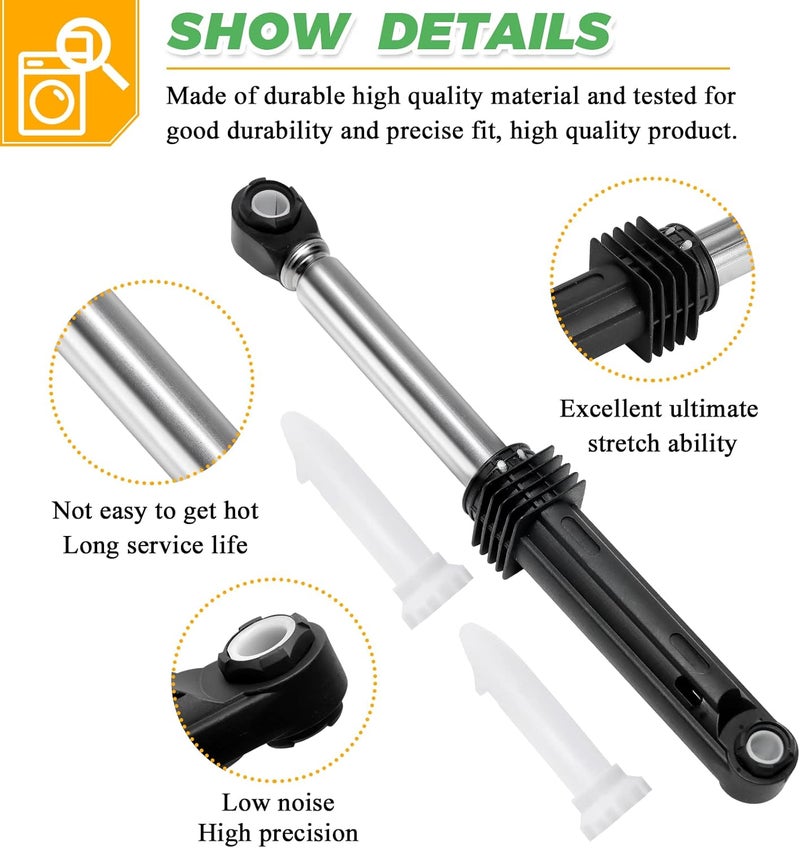 Techecook 2023 Upgraded 383EER3001G 4901ER2003A Washer Shock Absorber (OEM) Replacement for LG Washing Machine by - Replaces 383EER3001F 383EER3001H 383EER3001K 383EER3001J - 3 PACK -10 Years Warranty - Image 2