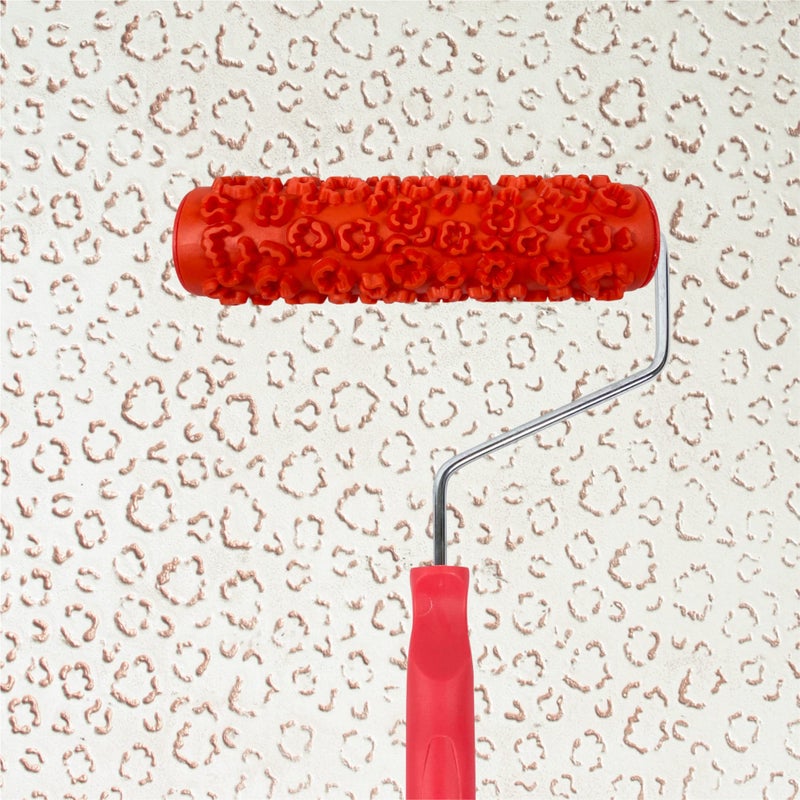 Nichiyo 7 Patterned Paint Roller for Wall Decoration Classic Brick Embossing Texture Rubber Roller EG322T