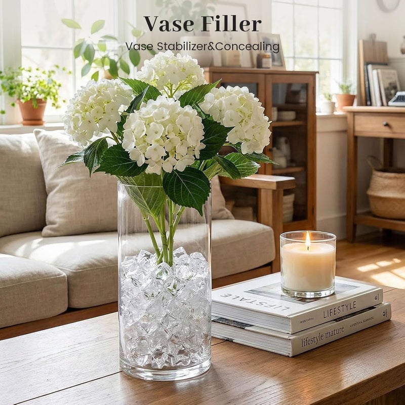 DomeStar Fake Ice, 150PCS Fake Diamonds, Plastic Diamonds Acrylic Rocks Vase Fillers for Centerpieces Wedding Party Table Scatter Food Display - Image 3