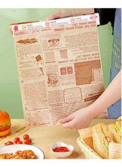 Happy Home Multi-purpose Parchment Paper Roll 10m x 30cm, Non-Stick Greaseproof Paper Sheets Hamburger Paper for Grilling, Sandwiches, and French Fries  - Image 4