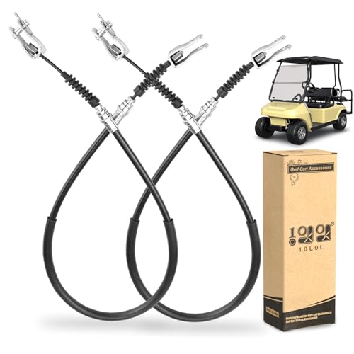 10L0L Brake Cable for Club Car DS 1981-1999 Gas & Electric Golf Cart, Driver and Passenger Side, Replace OEM 1011403 1011125 1016761-01 - Image 1