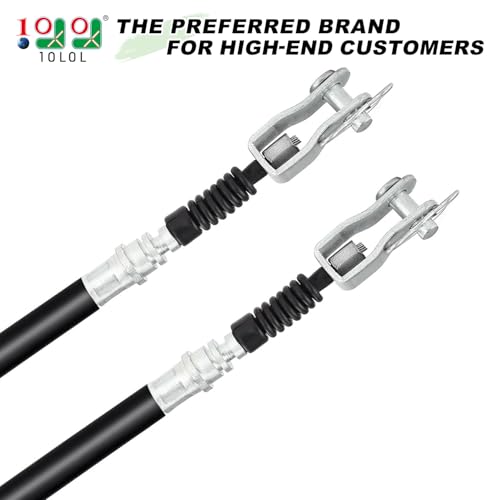 10L0L Brake Cable for Club Car DS 1981-1999 Gas & Electric Golf Cart, Driver and Passenger Side, Replace OEM 1011403 1011125 1016761-01 - Image 2