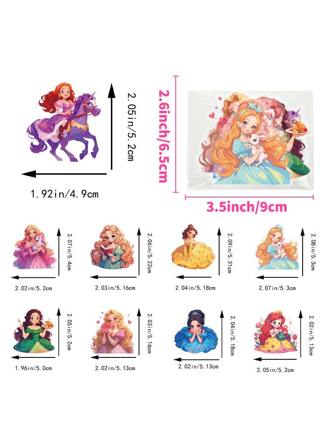 Bluejw 50 Fairy Princess Series PET Transparent Waterproof Decorative Stickers DIY Creative Hand Account Children's Reward Stickers - Image 5