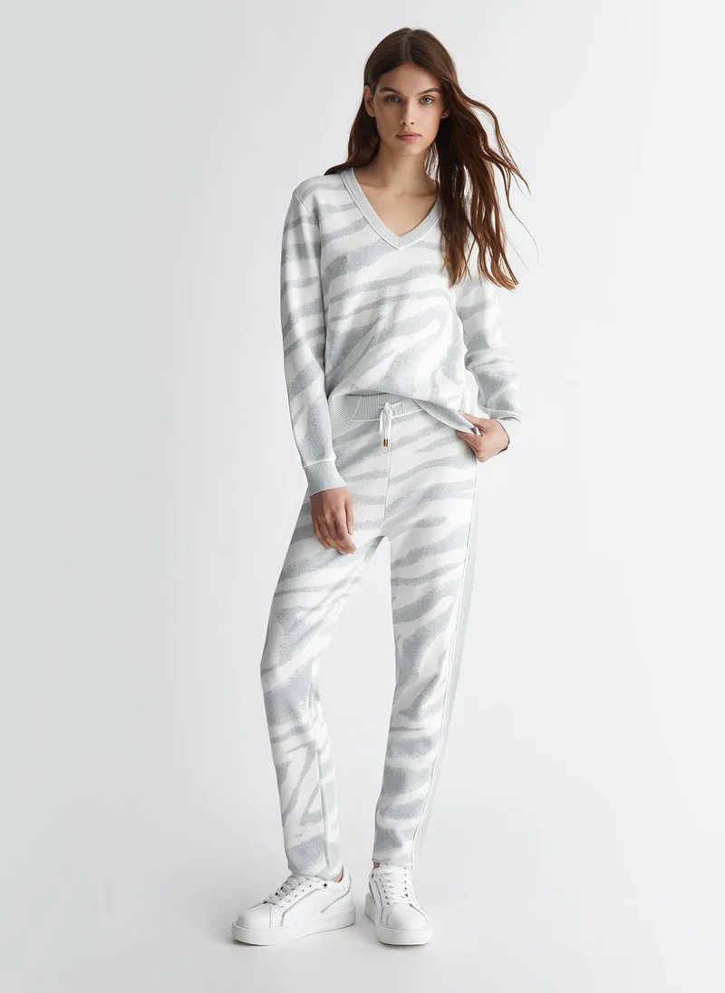 Liu Jo Animal-print jacquard sweater