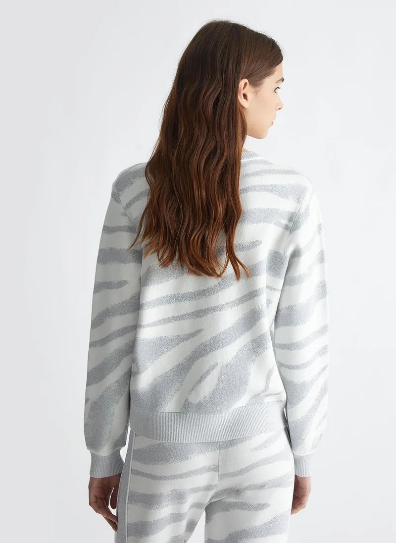 Liu Jo Animal-print jacquard sweater