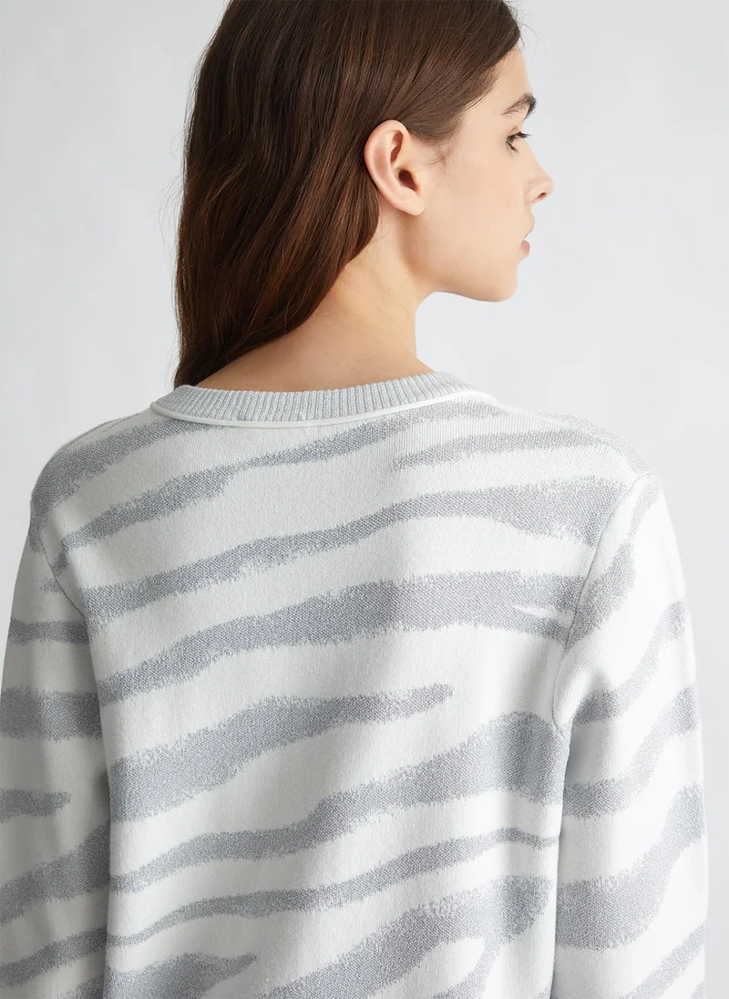 Liu Jo Animal-print jacquard sweater
