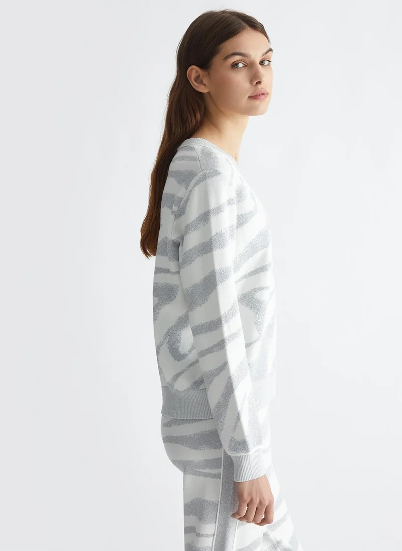 Liu Jo Animal-print jacquard sweater