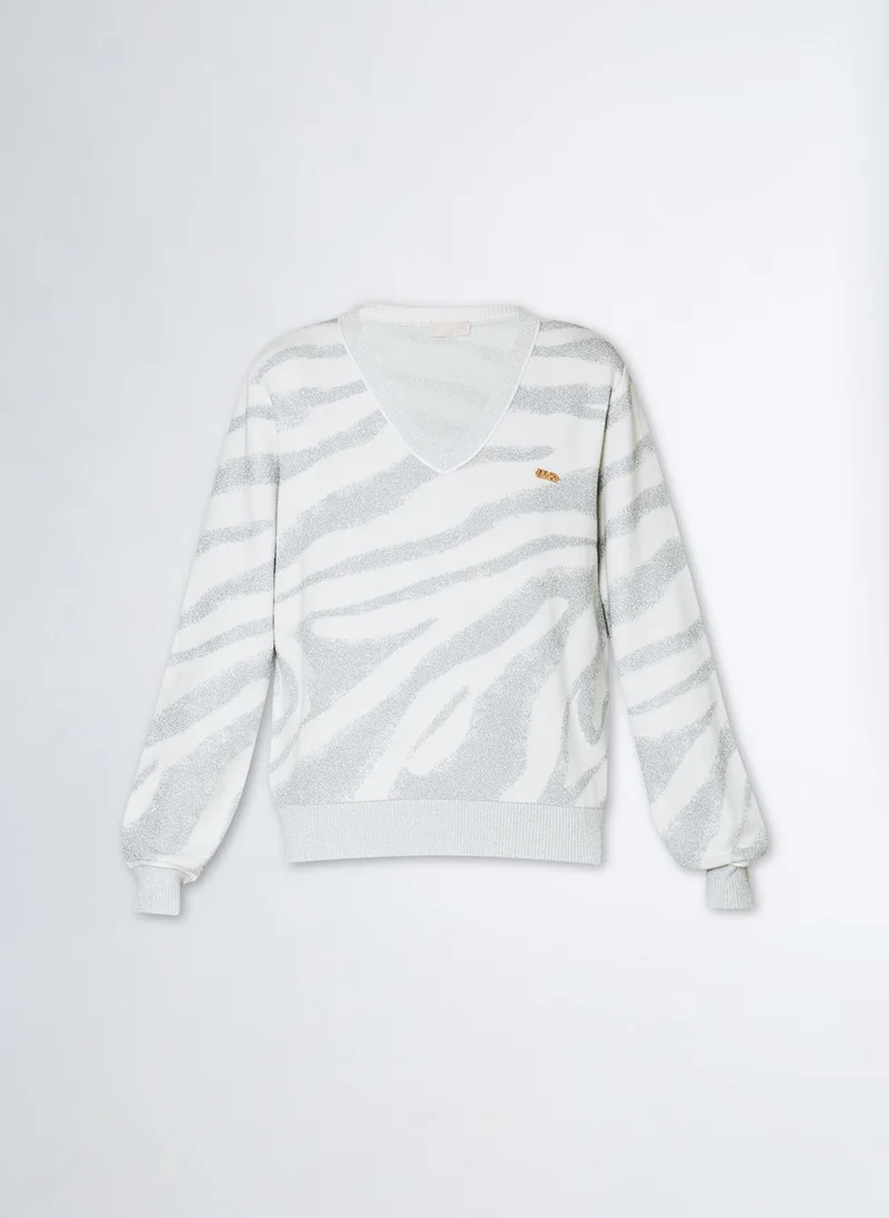 Liu Jo Animal-print jacquard sweater