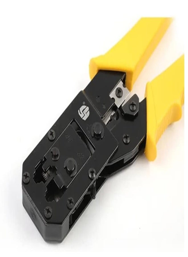 Crimping Tool 2 In 1 Modular For Cuts, Strips, And Crimps 8P8C/RJ-45,6P6C/RJ-12,6P4C/RJ-11 HS-318 - Image 3