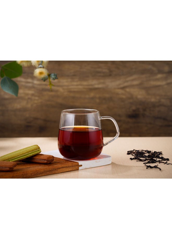 REEM - 2-Piece Borosilicate Glass Cup 300ML Clear - Image 1