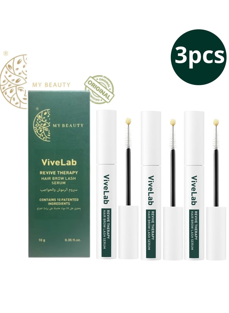 ViveLab [100% Original] Vivelab Revive Therapy Hair Brow Lash Serum 10 gram (3pcs) - Image 1