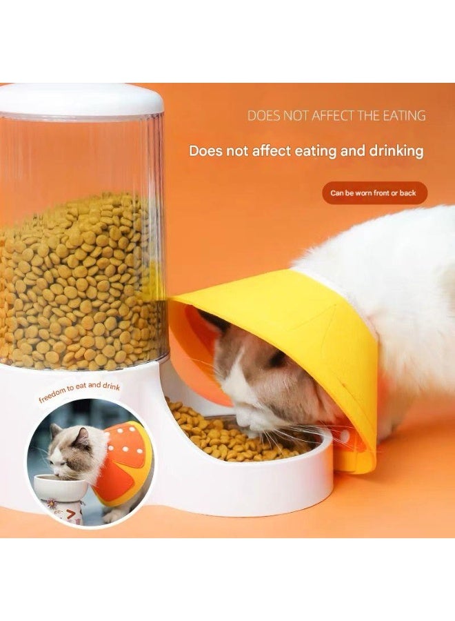 A.M Elizabethan recovery cone collar sweet Orange design,Gentle and Versatile Recovery Cone Collar for Small Dogs Puppies and Cats in Need of Comfortable Rest and Fast Healing - Image 3