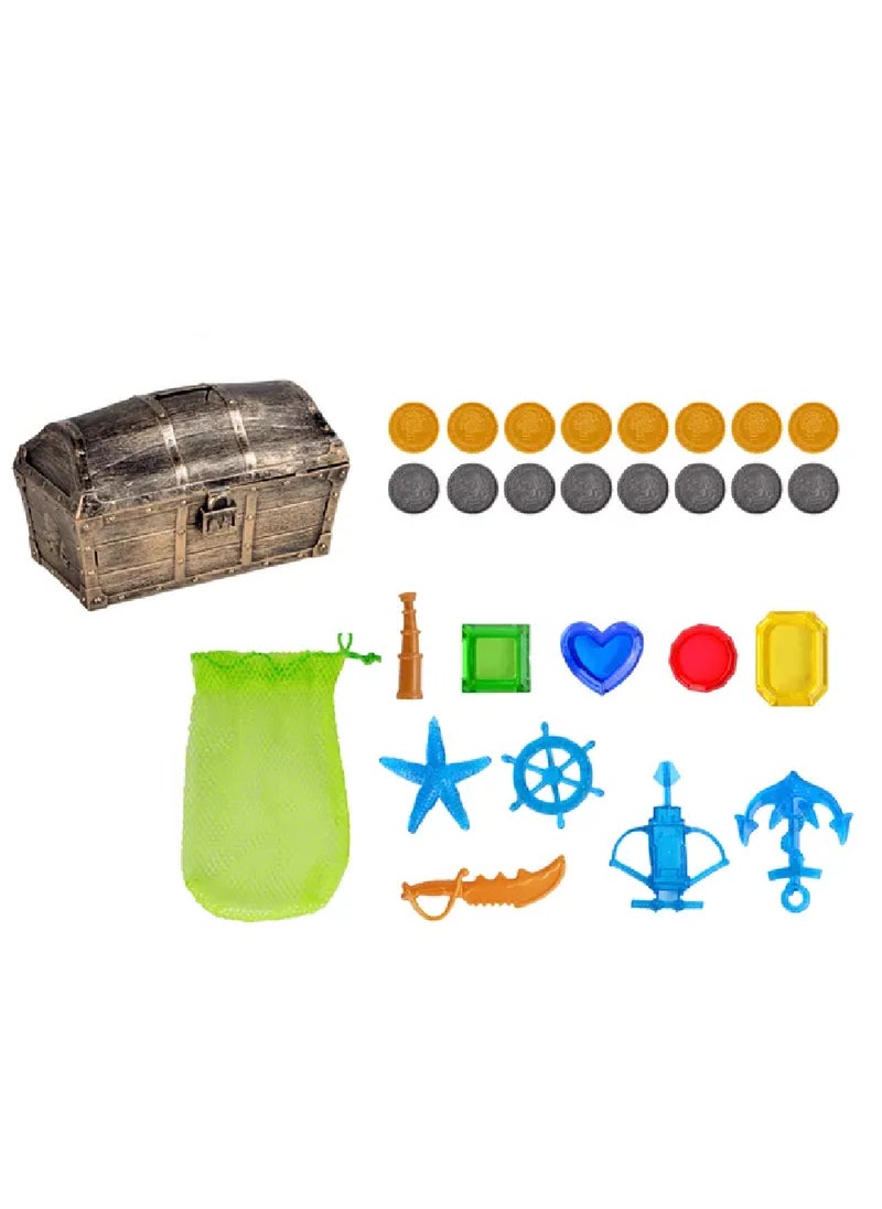 MONDO Mondo Diving Treasure Chest Set – 27-Piece Underwater Toy Set, Colorful Treasure Hunt Gems for Pool & Bath Play  - Image 2